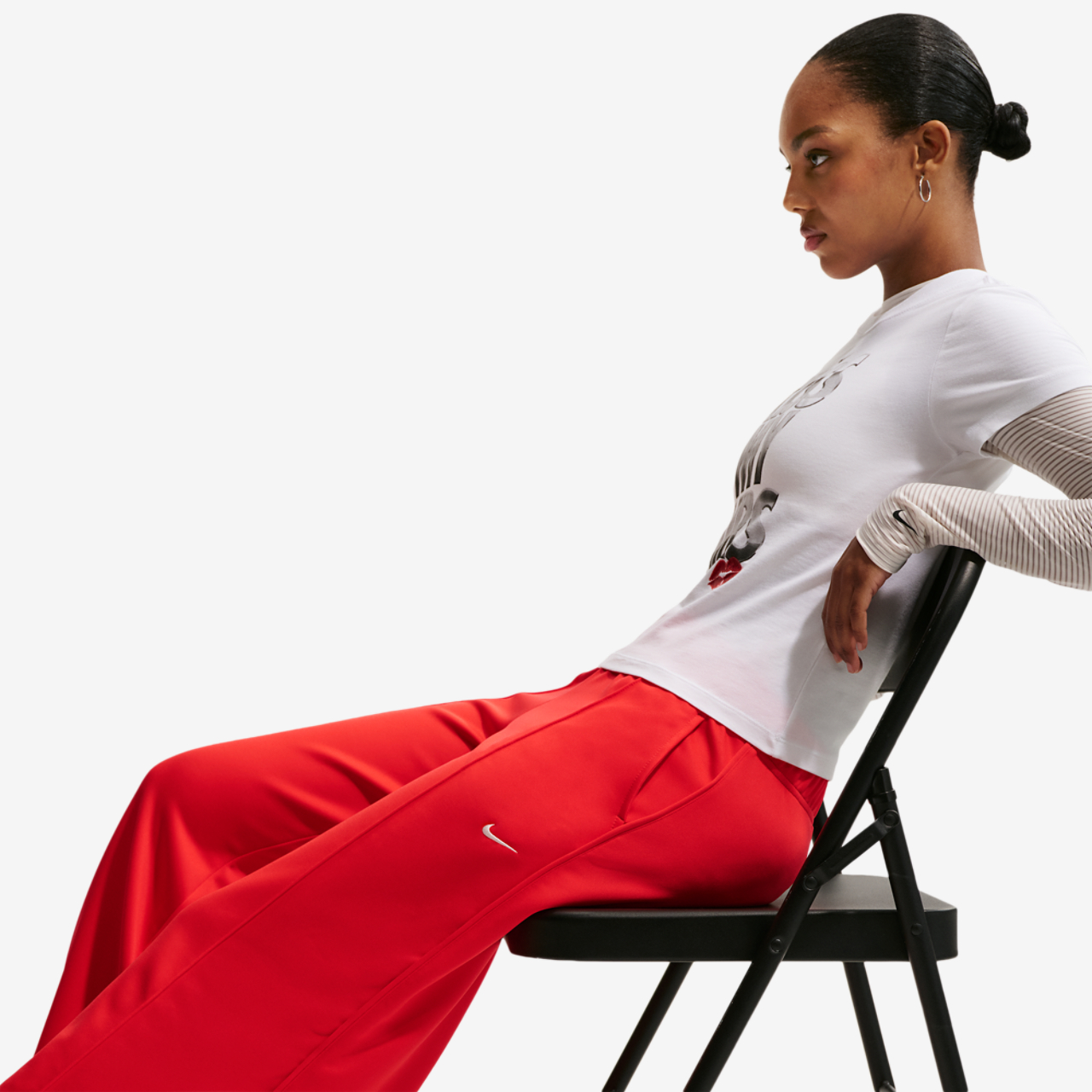 Nike NSW Wide Leg Track Pant Image 5 of 7. Tap to open photo gallery.