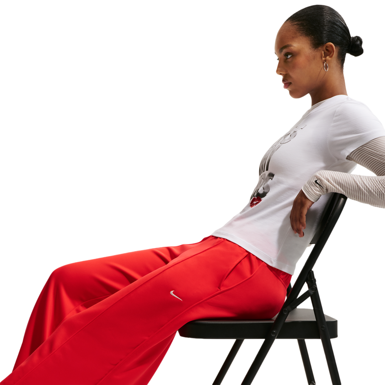 Nike NSW Wide Leg Track Pant Image 5 of 7. Tap to open photo gallery.
