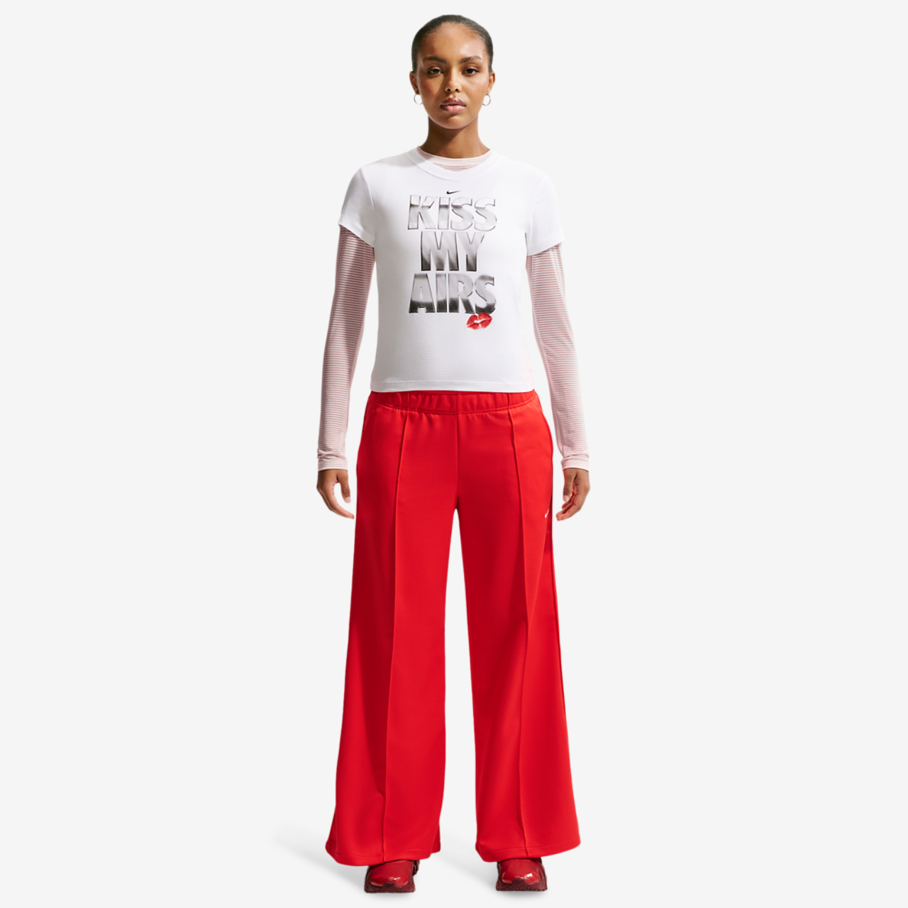 Nike NSW Wide Leg Track Pant Image 6 of 7. Tap to open photo gallery.