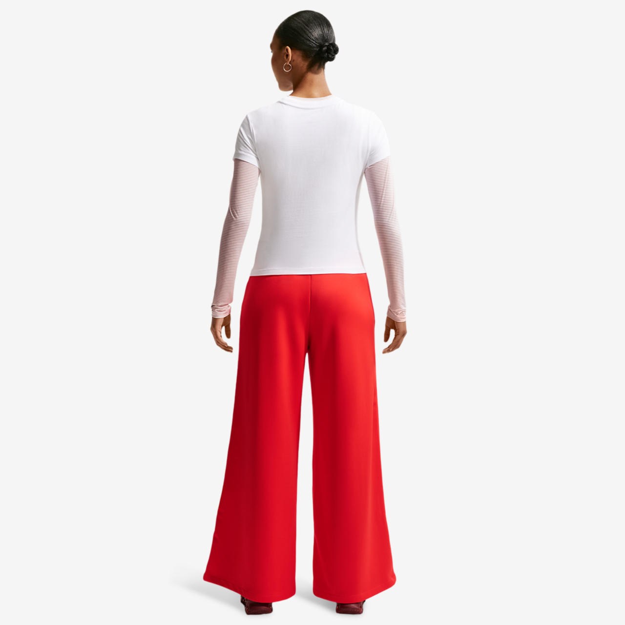 Nike NSW Wide Leg Track Pant Image 7 of 7. Tap to open photo gallery.