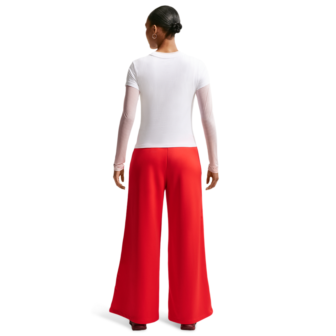 Nike NSW Wide Leg Track Pant Image 7 of 7. Tap to open photo gallery.