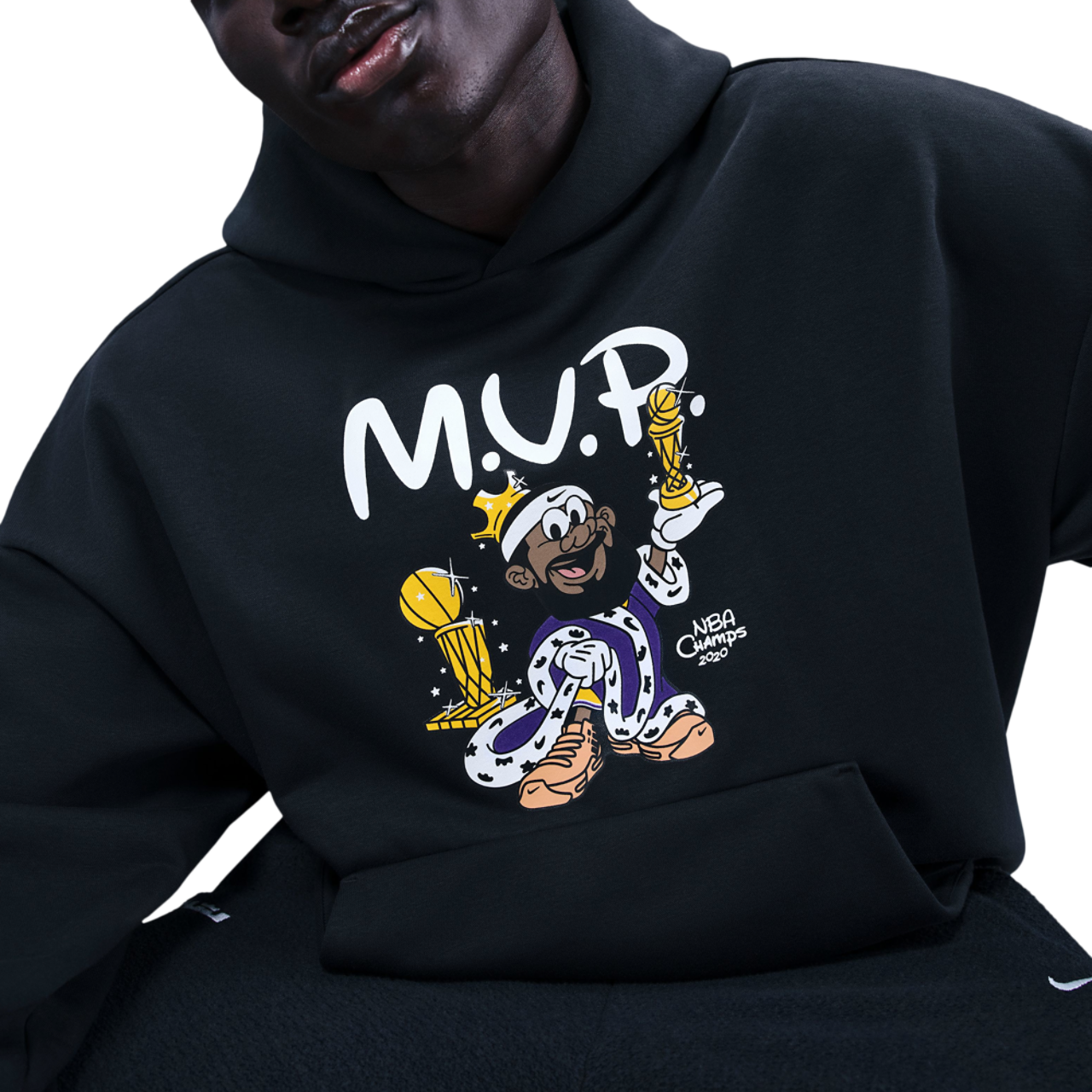 Nike Lebron TF SI Brushed Pullover Hoodie Image 3 of 4. Tap to open photo gallery.