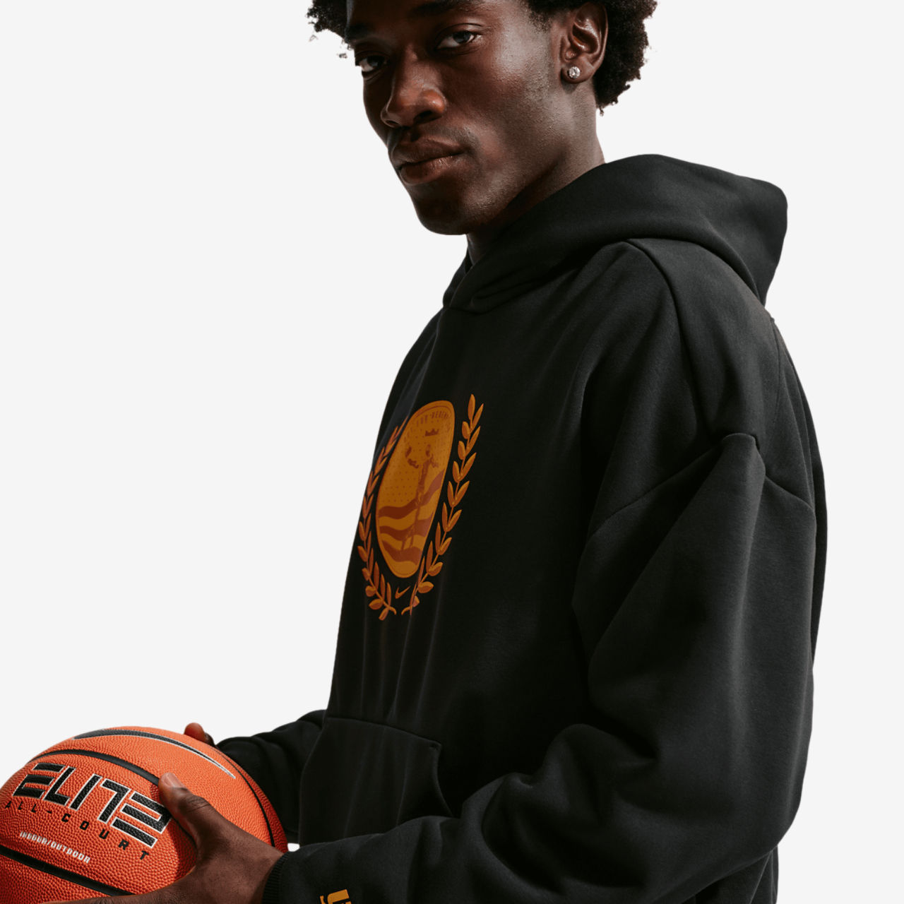 Nike LeBron JamesTF SI BRSH Pullover Hoodie Image 5 of 8. Tap to open photo gallery.