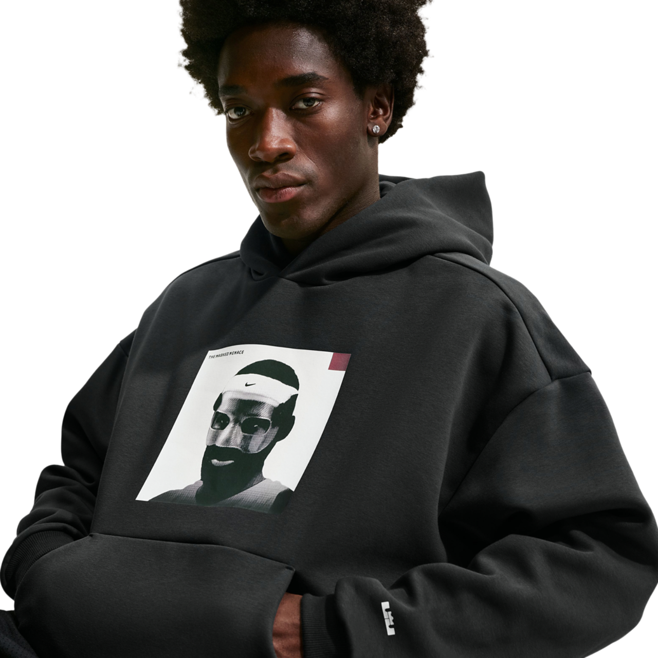 Nike LeBron James TF SI BRSH Pullover Hoodie Image 3 of 4. Tap to open photo gallery.