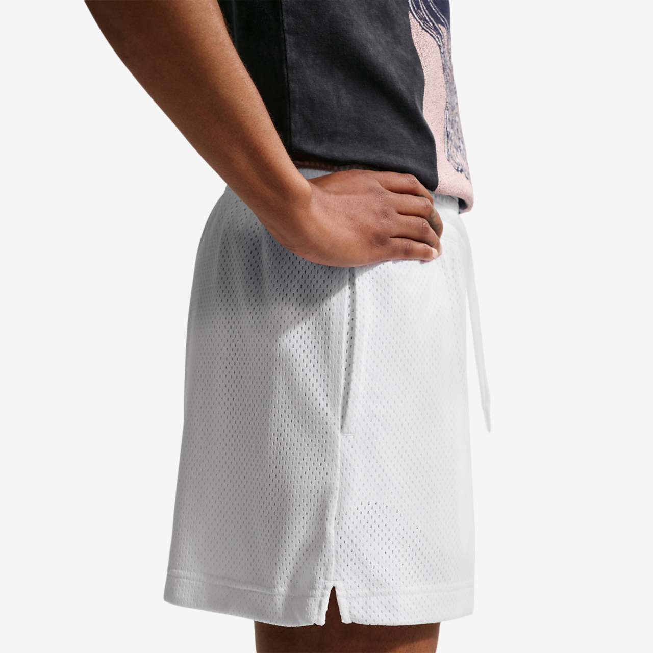 Nike DriFIT Essential Basketball Mesh Short Image 2 of 4. Tap to open photo gallery.