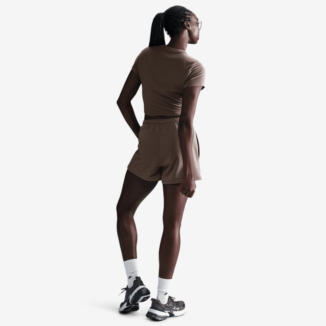 Nike NSW Chill Knit Crop T-Shirt Image 5 of 5. Tap to open photo gallery.
