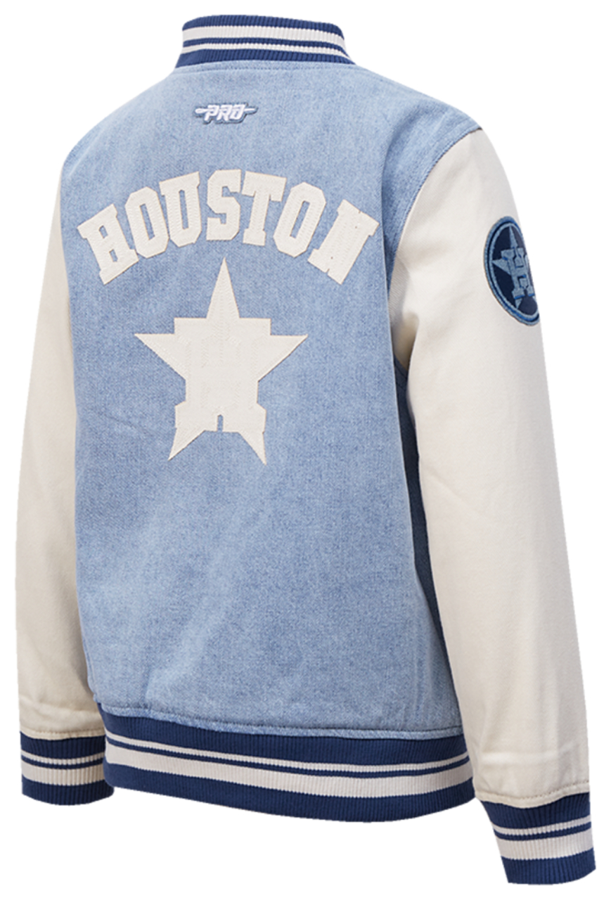Pro Standard Houston Astros Denim Jacket Image 4 of 7. Tap to open photo gallery.