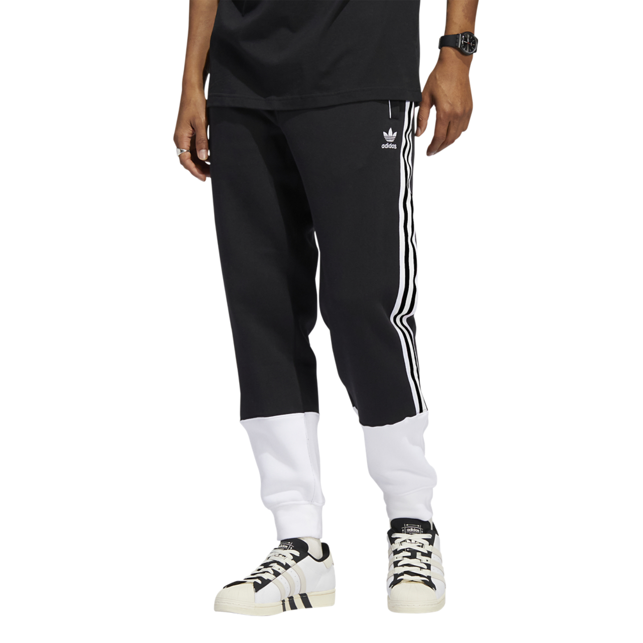 adidas Originals Superstar Fleece Pants Image 3 of 7. Tap to open photo gallery.