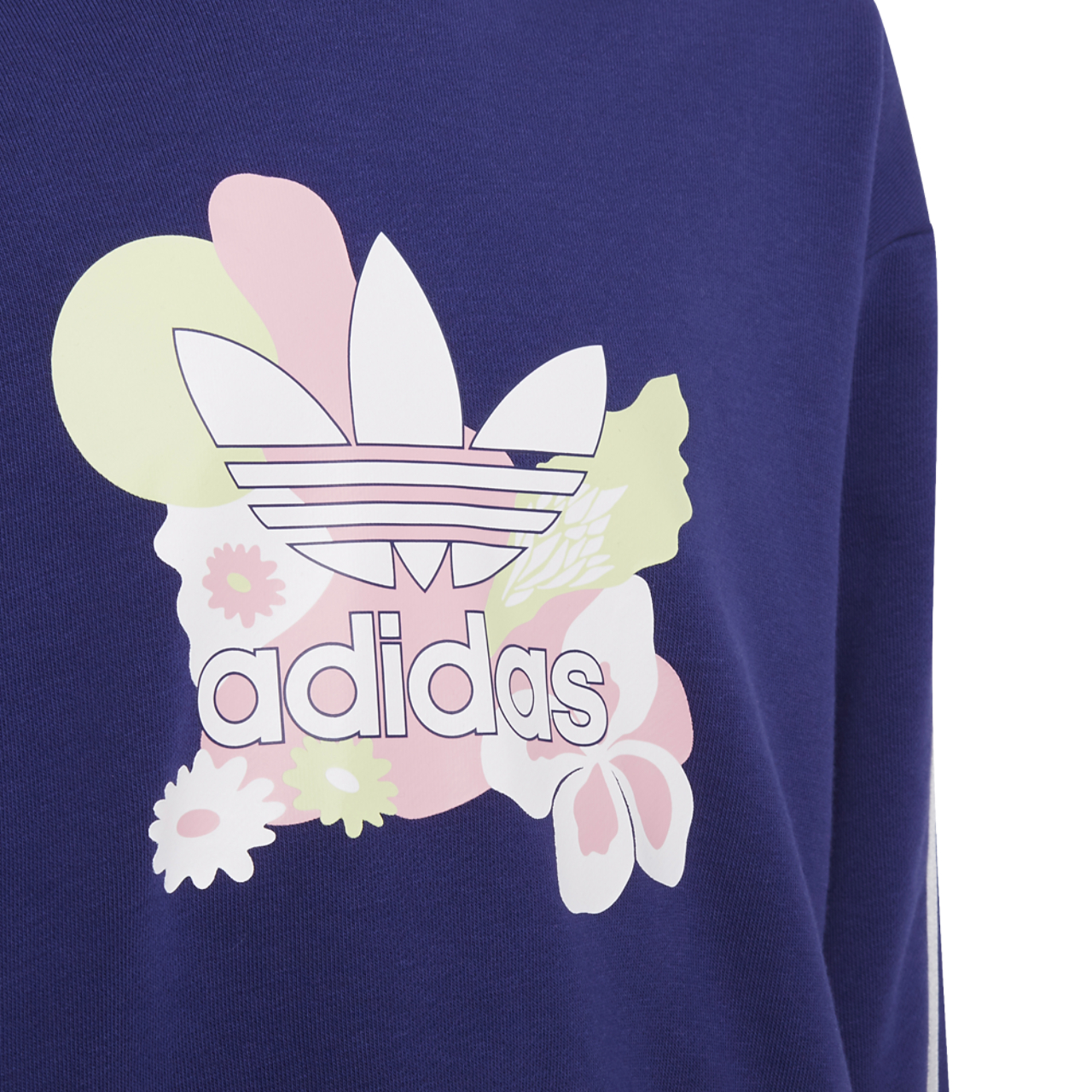 adidas Originals Cropped Hoodie Image 3 of 5. Tap to open photo gallery.
