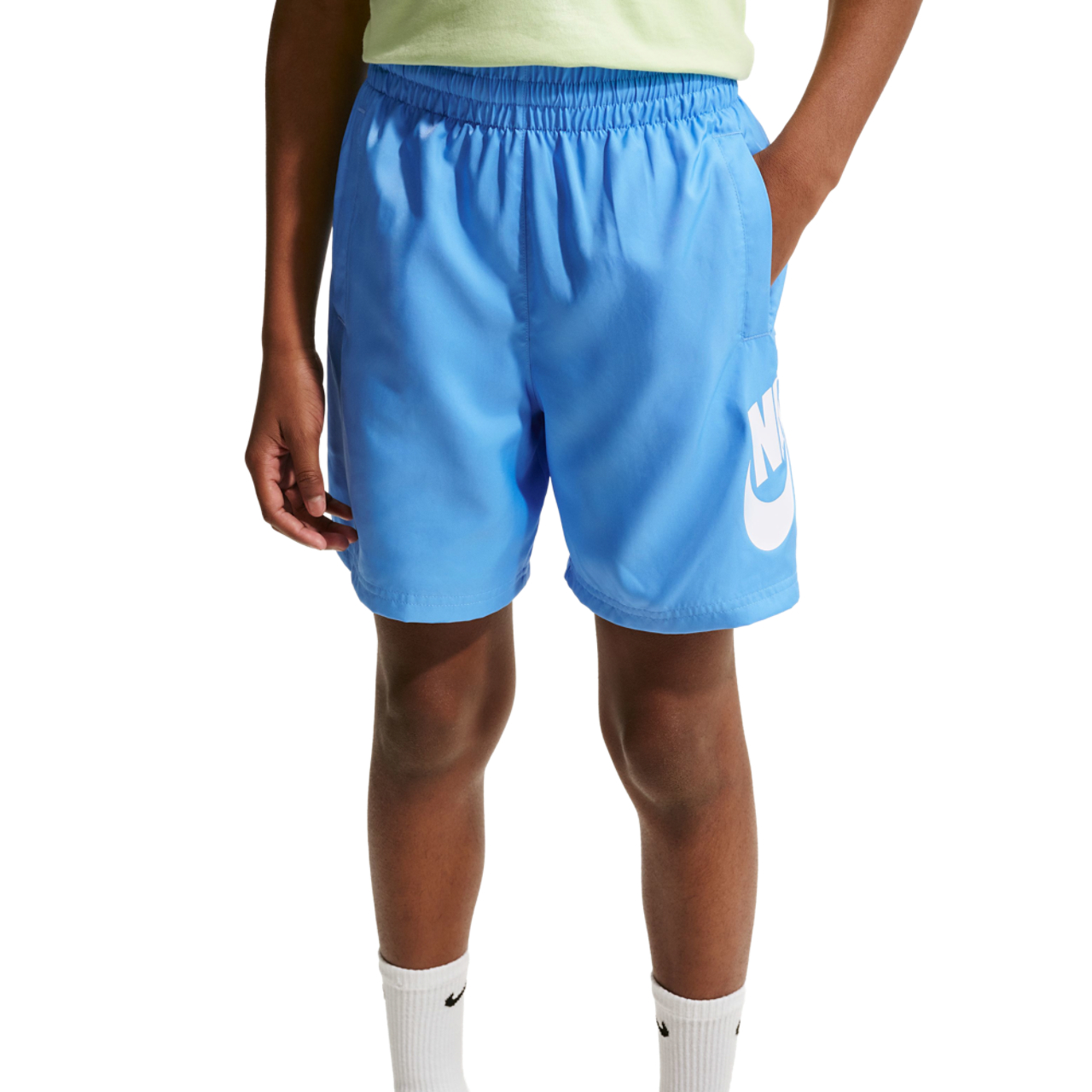 Nike NSW Club HBR Woven 6 Inch Shorts Image 1 of 2. Tap to open photo gallery.