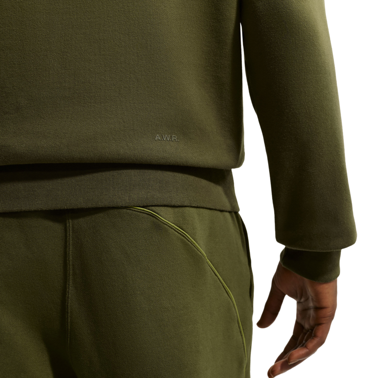 Nike NRG NOCTA Washed Fleece Crew Image 5 of 5. Tap to open photo gallery.