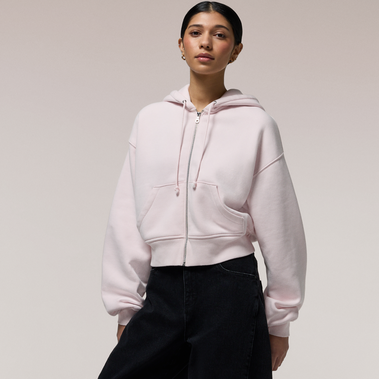 Cozi Balloon Full Zip Hoodie Image 1 of 5. Tap to open photo gallery.