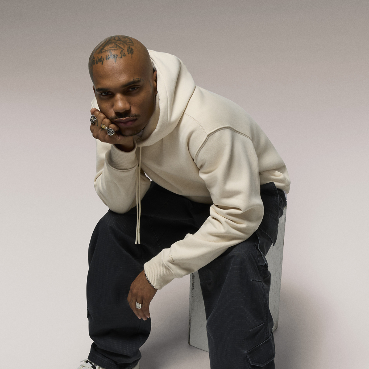 LCKR Based Fleece Pullover Hoodie Image 5 of 6. Tap to open photo gallery.