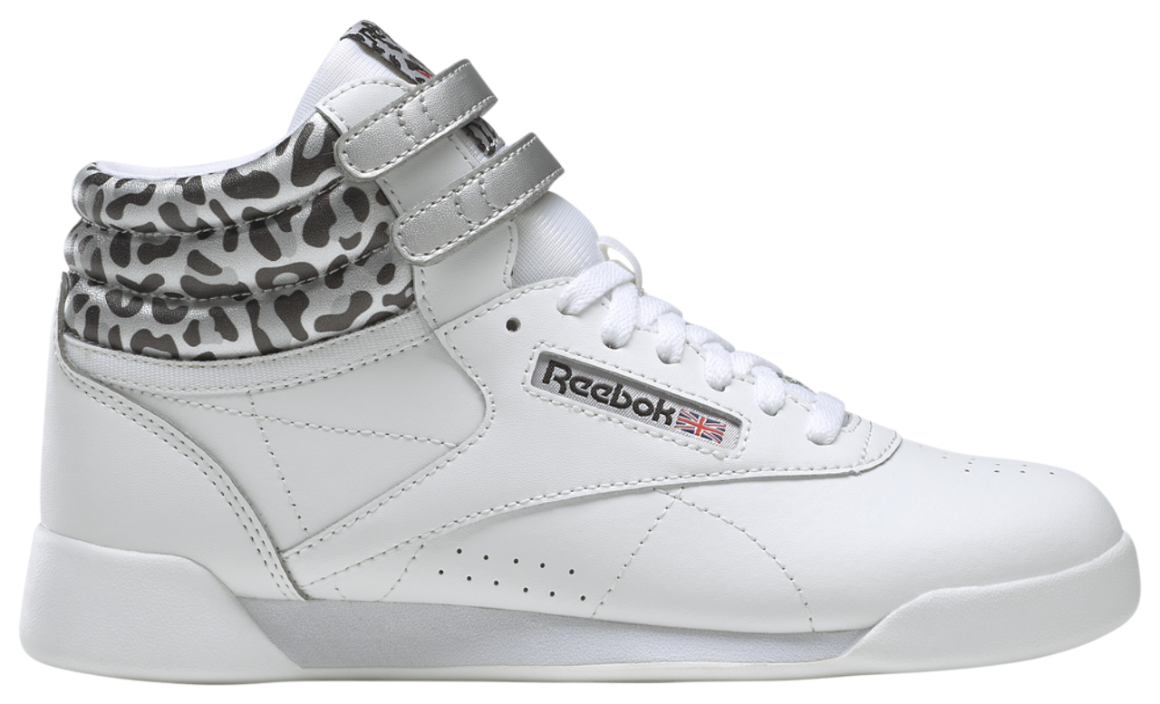Reebok Freestyle HI Snow Leopard Image 1 of 6. Tap to open photo gallery.