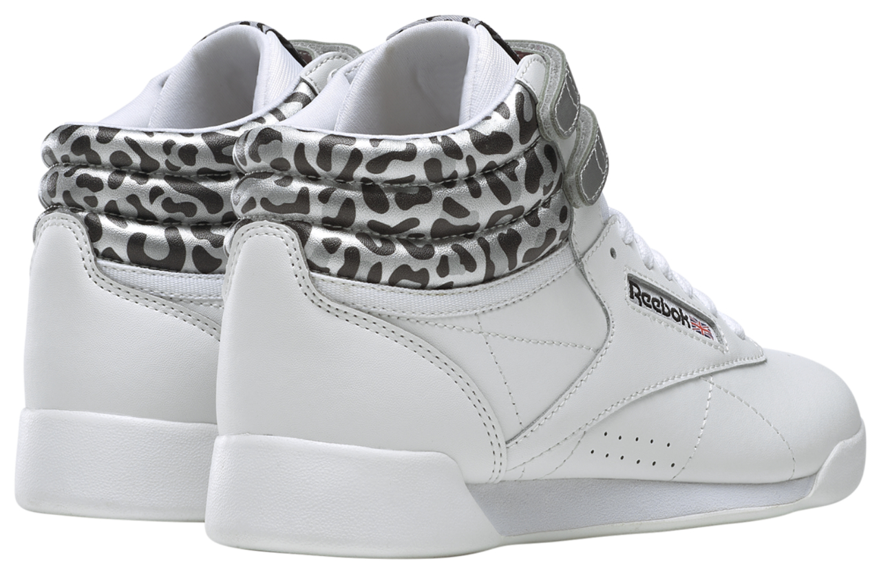 Reebok Freestyle HI Snow Leopard Image 4 of 6. Tap to open photo gallery.