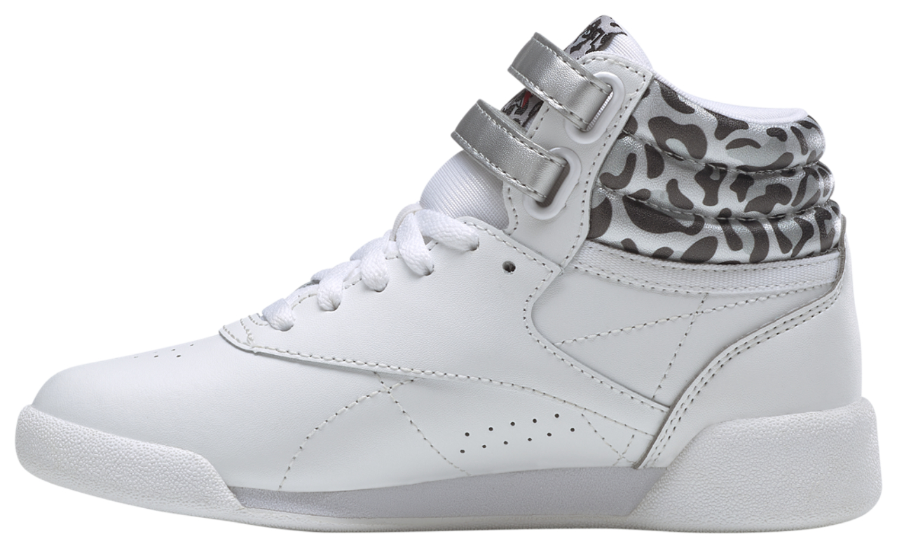 Reebok Freestyle HI Snow Leopard Image 2 of 5. Tap to open photo gallery.