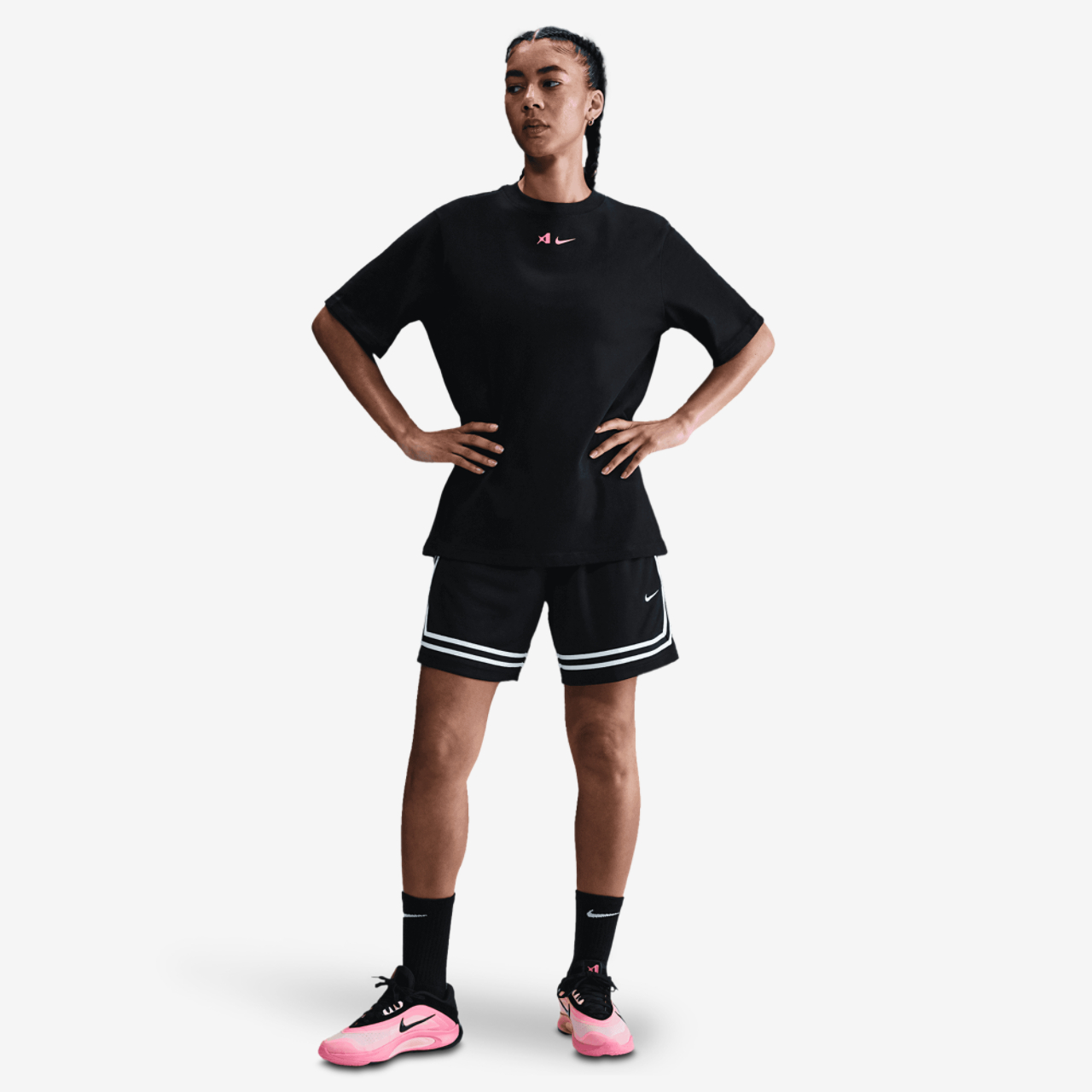 Nike Aja Signature Short Sleeve T-Shirt Image 7 of 8. Tap to open photo gallery.