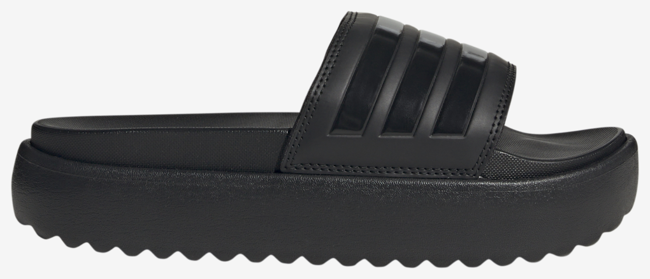 adidas Adilette Platform Slides Image 1 of 5. Tap to open photo gallery.