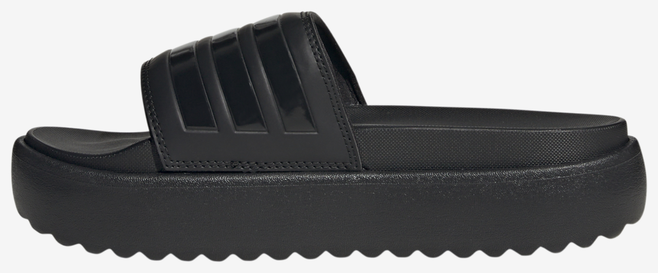 adidas Adilette Platform Slides Image 2 of 5. Tap to open photo gallery.