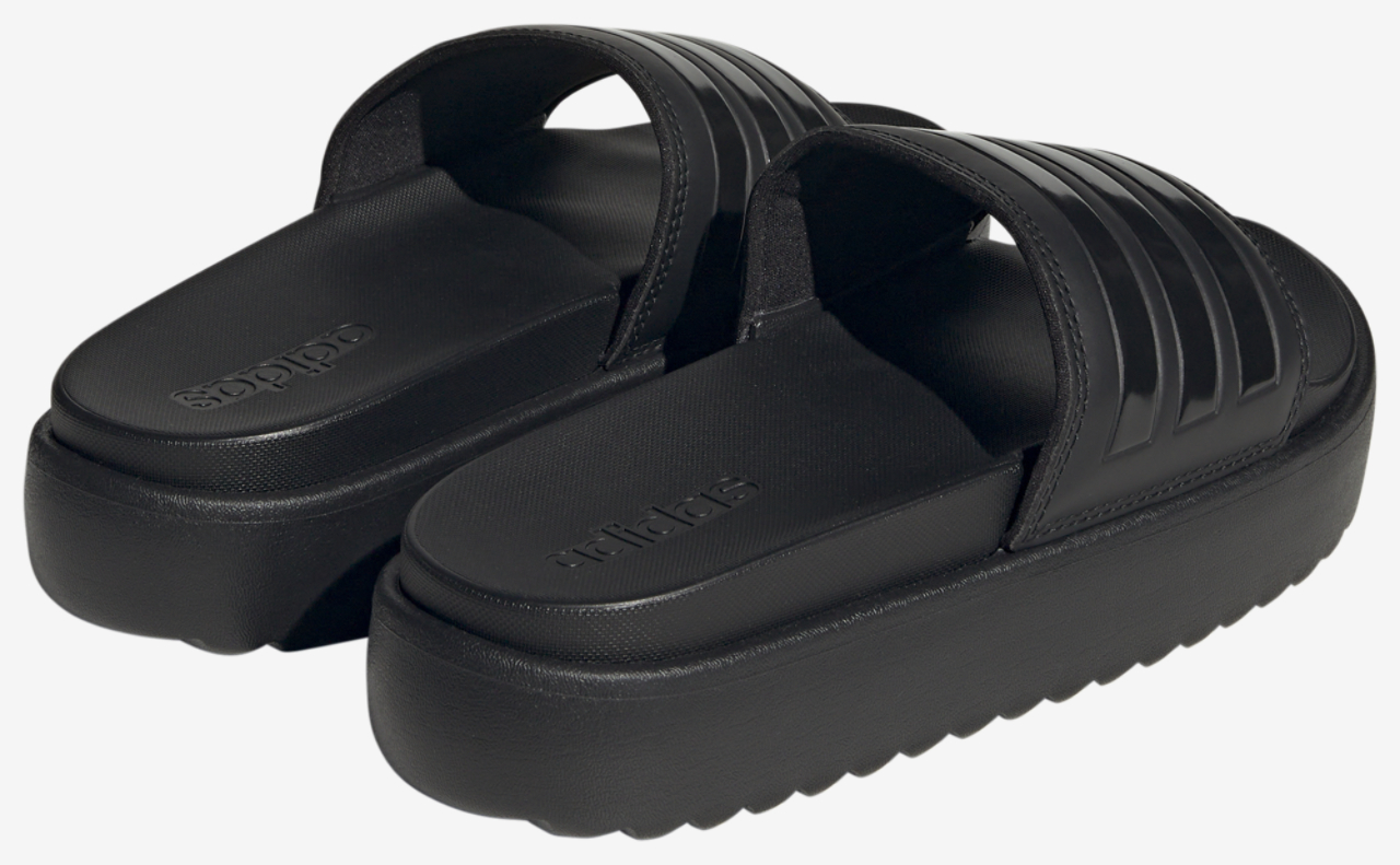 adidas Adilette Platform Slides Image 3 of 5. Tap to open photo gallery.