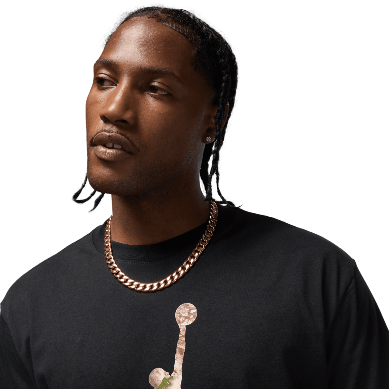 Jordan Brooklyn Jumpman T-Shirt Image 3 of 5. Tap to open photo gallery.