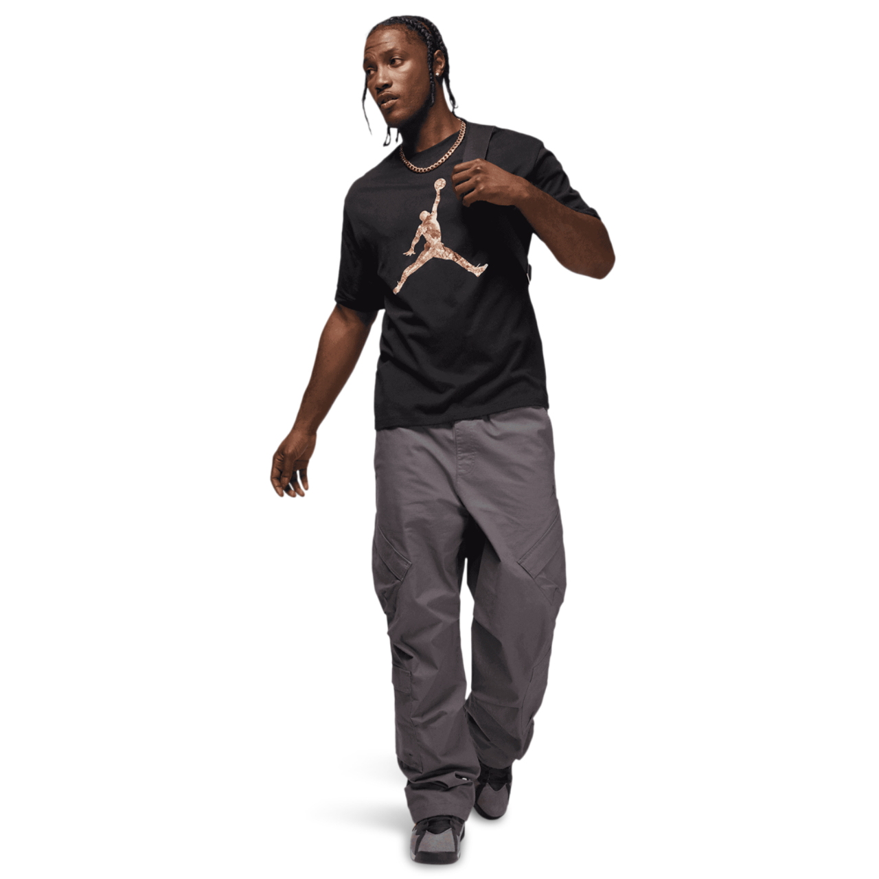 Jordan Brooklyn Jumpman T-Shirt Image 5 of 5. Tap to open photo gallery.