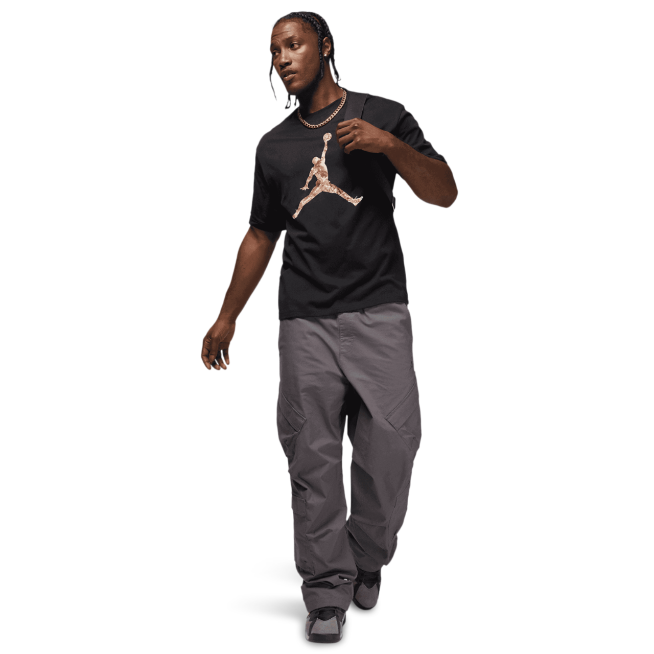 Jordan Brooklyn Jumpman T-Shirt Image 5 of 5. Tap to open photo gallery.