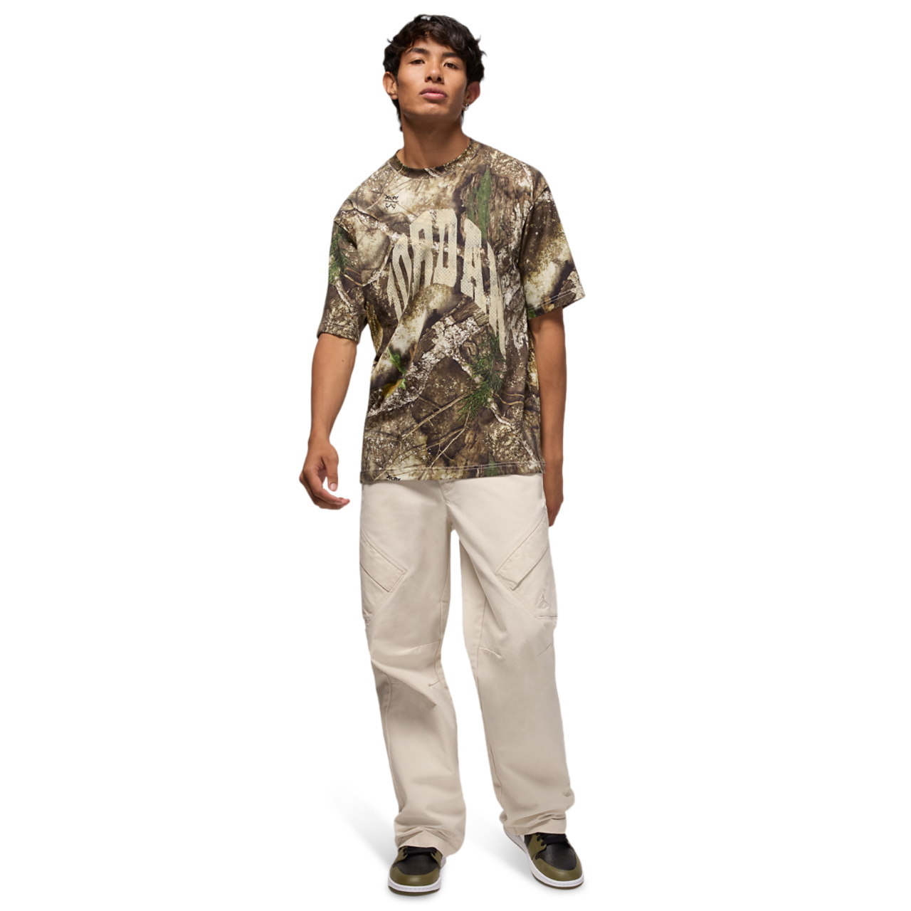 Jordan Brooklyn RLT AOP Short Sleeve Crew Image 4 of 4. Tap to open photo gallery.