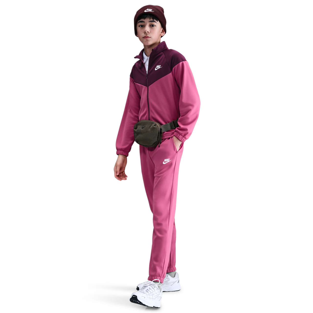 Nike NSW Dri-FIT Full-Zip Tracksuit Image 1 of 6. Tap to open photo gallery.