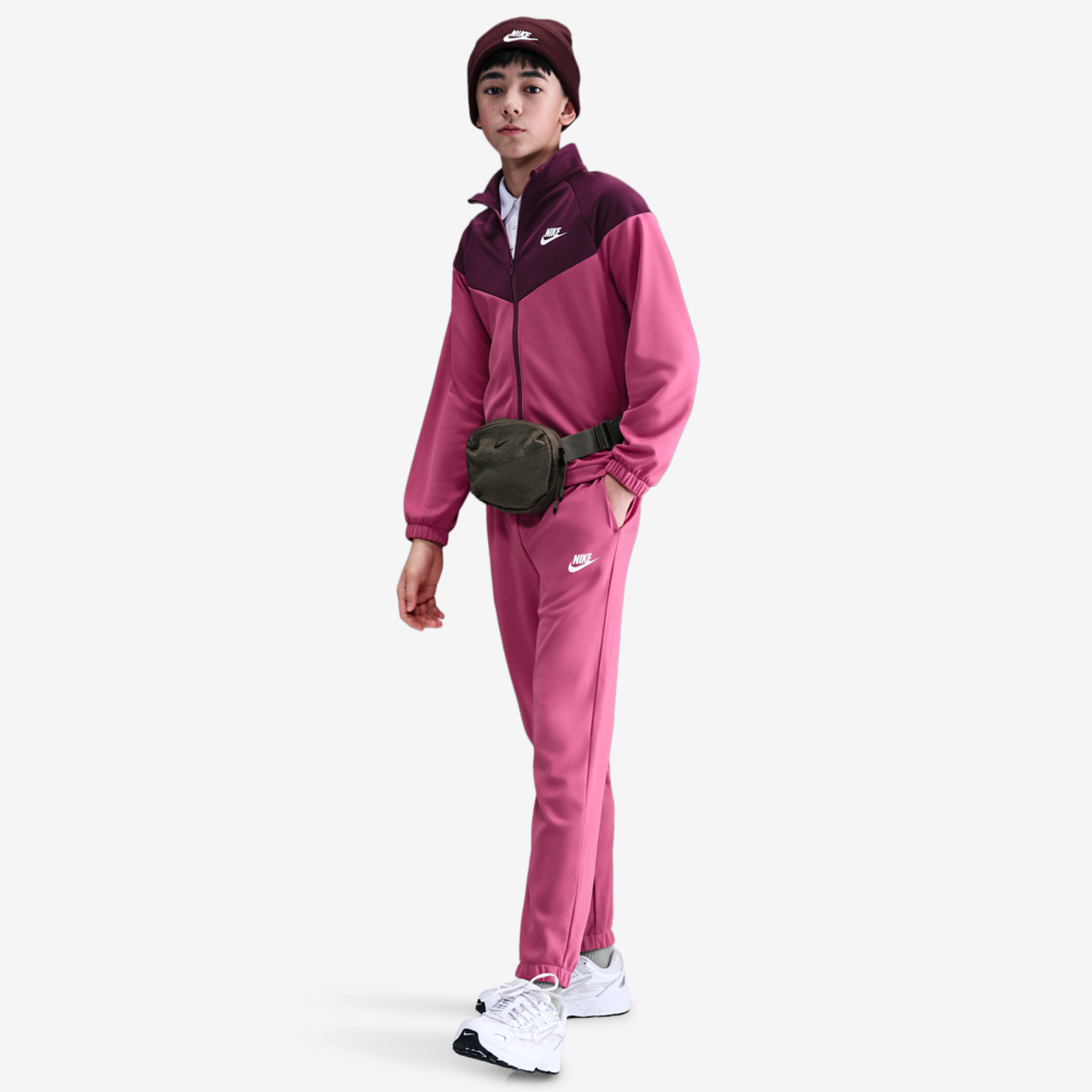 Nike NSW Dri-FIT Full-Zip Tracksuit Image 1 of 6. Tap to open photo gallery.
