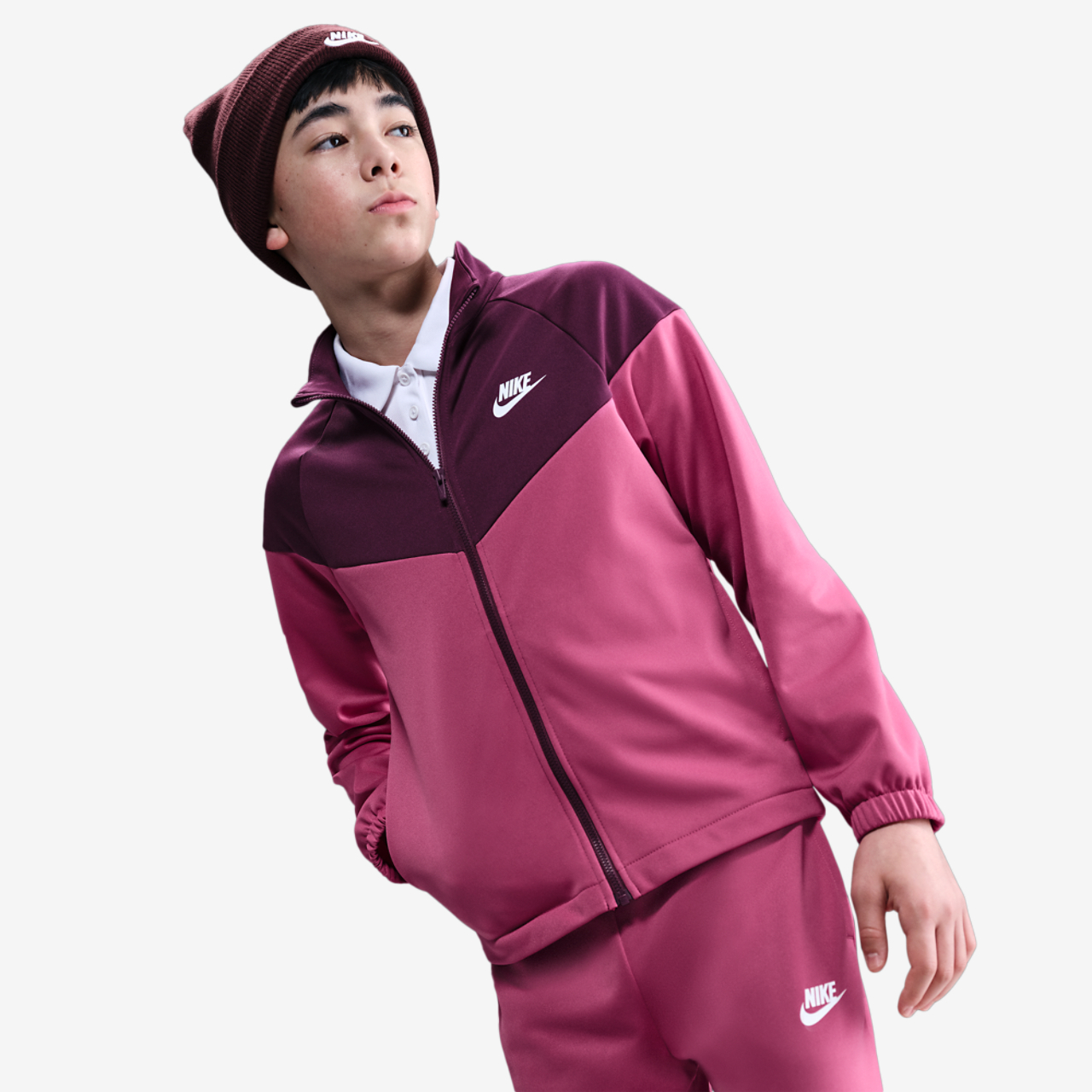 Nike NSW Dri-FIT Full-Zip Tracksuit Image 3 of 6. Tap to open photo gallery.