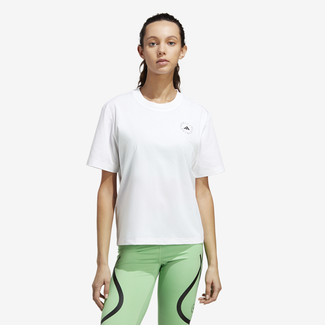 adidas Stella McCartney TrueCasuals Sportswear Tee  Image 2 of 5. Tap to open photo gallery.