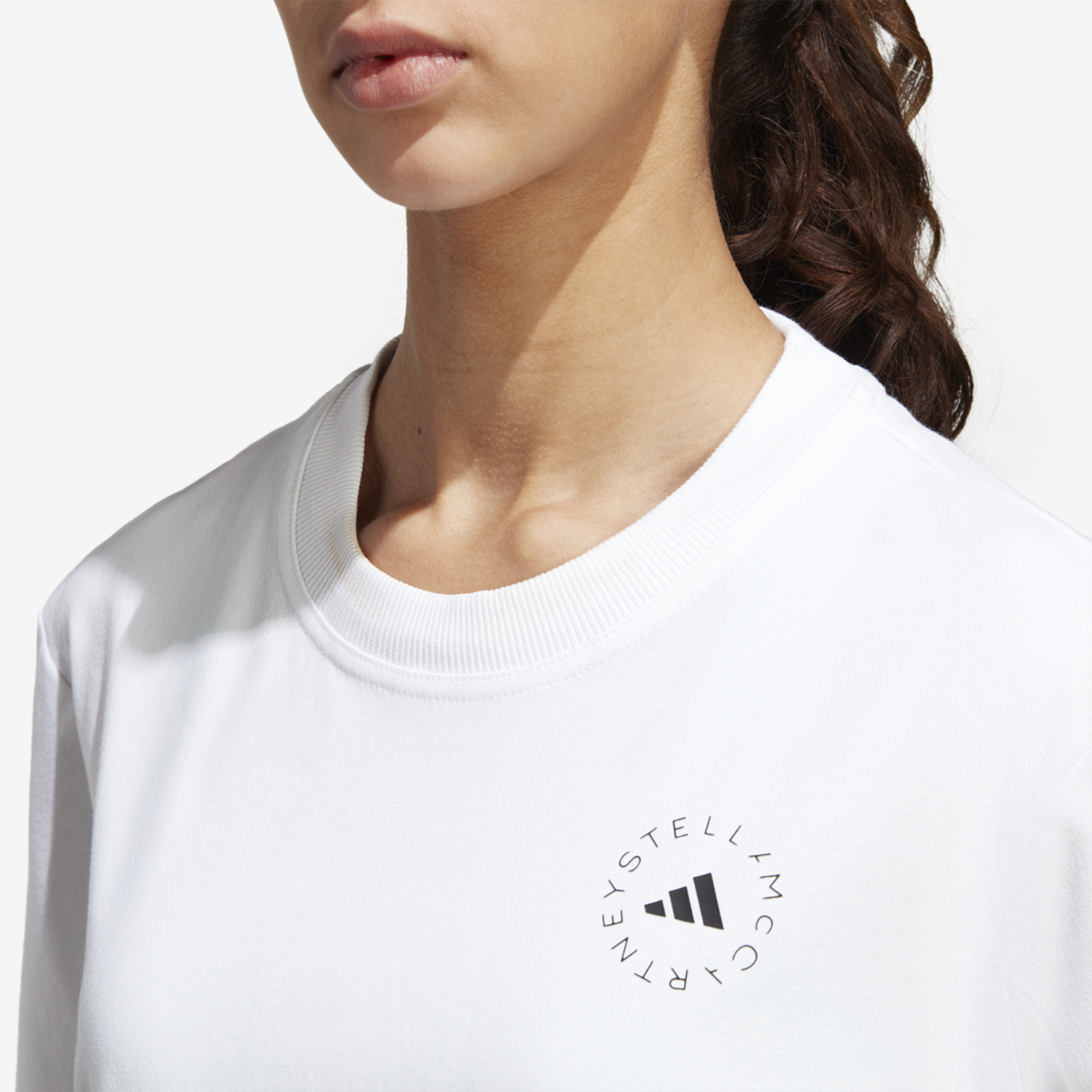 adidas Stella McCartney TrueCasuals Sportswear Tee  Image 4 of 5. Tap to open photo gallery.