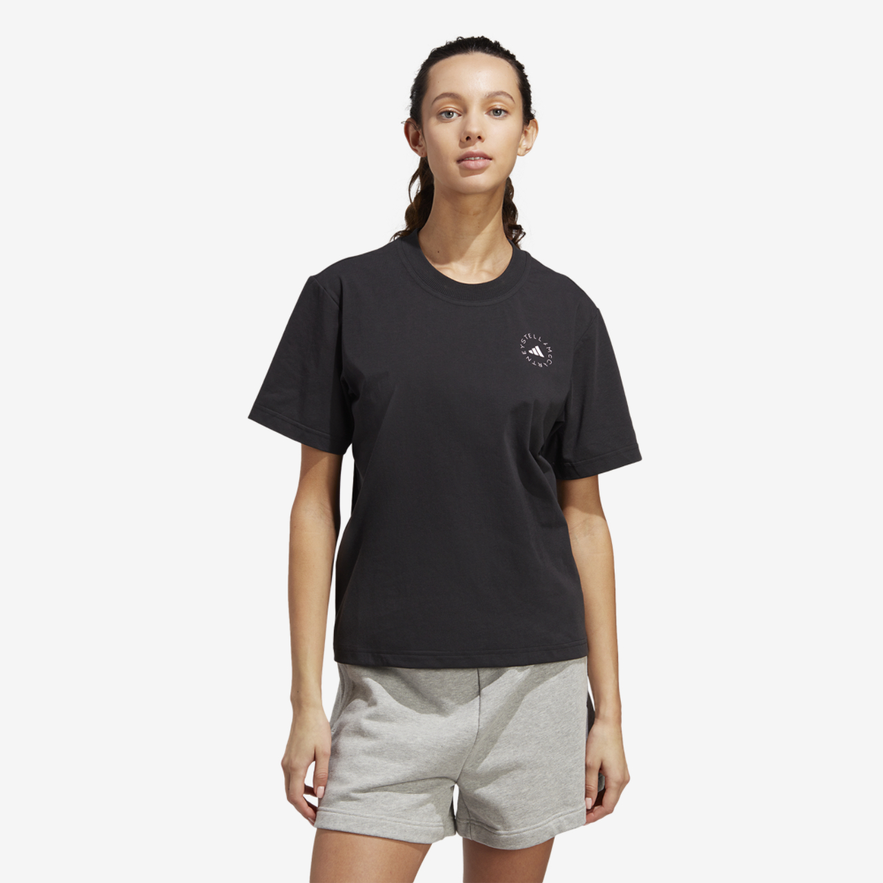 adidas Stella McCartney TrueCasuals Sportswear Tee  Image 1 of 5. Tap to open photo gallery.