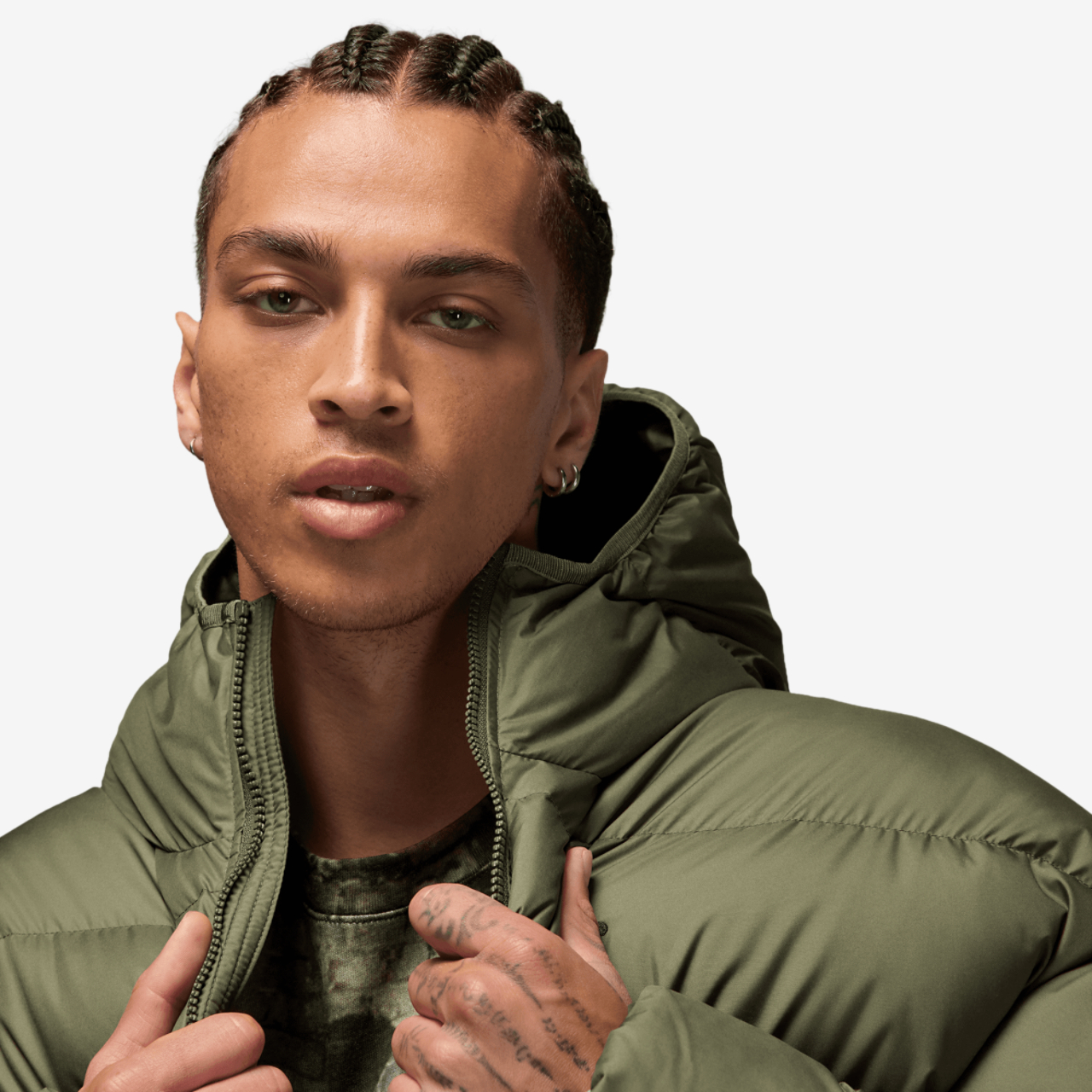 Jordan MJ BRK Puffer Jacket Image 4 of 9. Tap to open photo gallery.