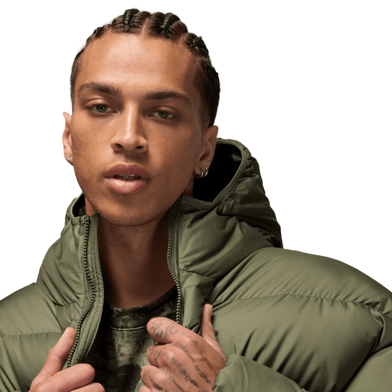Jordan MJ BRK Puffer Jacket Image 4 of 9. Tap to open photo gallery.