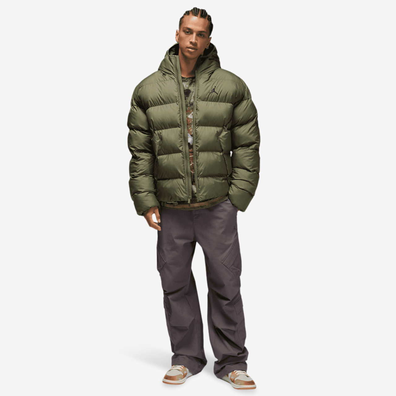 Jordan MJ BRK Puffer Jacket Image 9 of 9. Tap to open photo gallery.