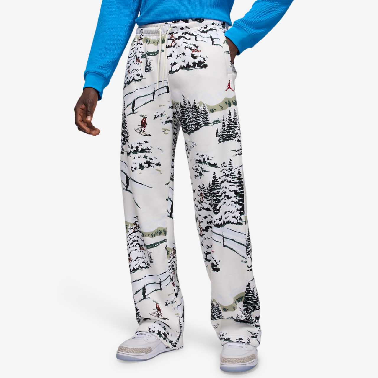 Jordan Brooklyn Holiday Pants AOP Image 1 of 4. Tap to open photo gallery.