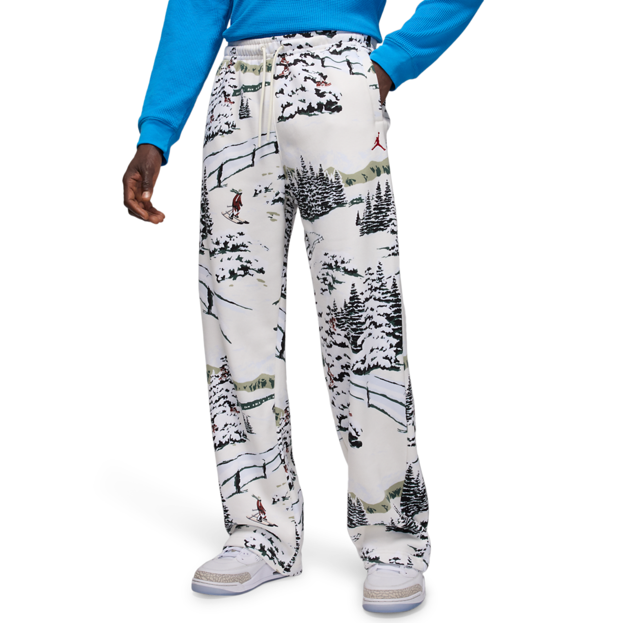 Jordan Brooklyn Holiday Pants AOP Image 1 of 4. Tap to open photo gallery.