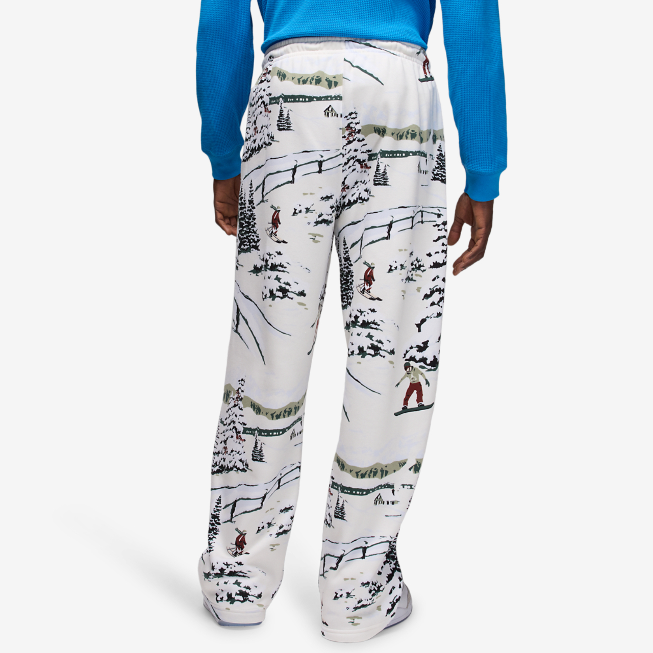 Jordan Brooklyn Holiday Pants AOP Image 2 of 4. Tap to open photo gallery.