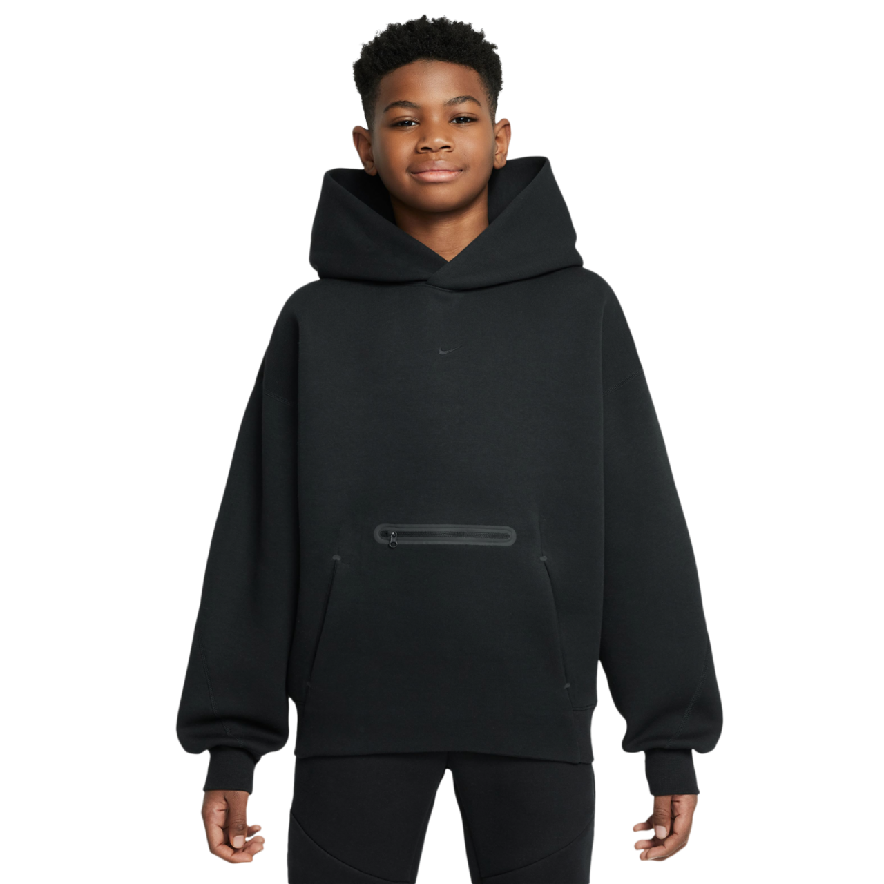 Nike NSW Tech Fleece Oversized Pullover Hoodie - Boys' Grade