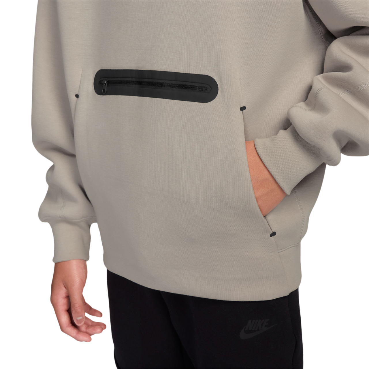 Nike NSW Tech Fleece Oversized Pullover Hoodie Image 3 of 3. Tap to open photo gallery.