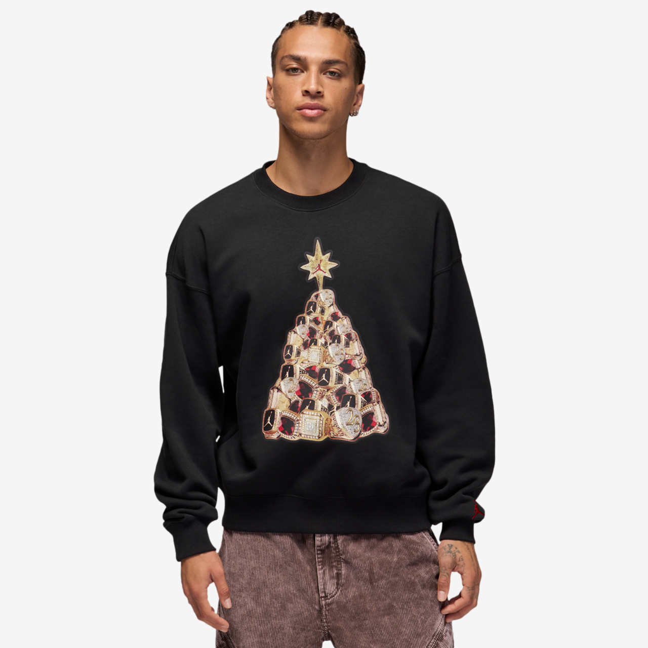 Jordan Brooklyn Holiday Fleece Crew Image 1 of 4. Tap to open photo gallery.