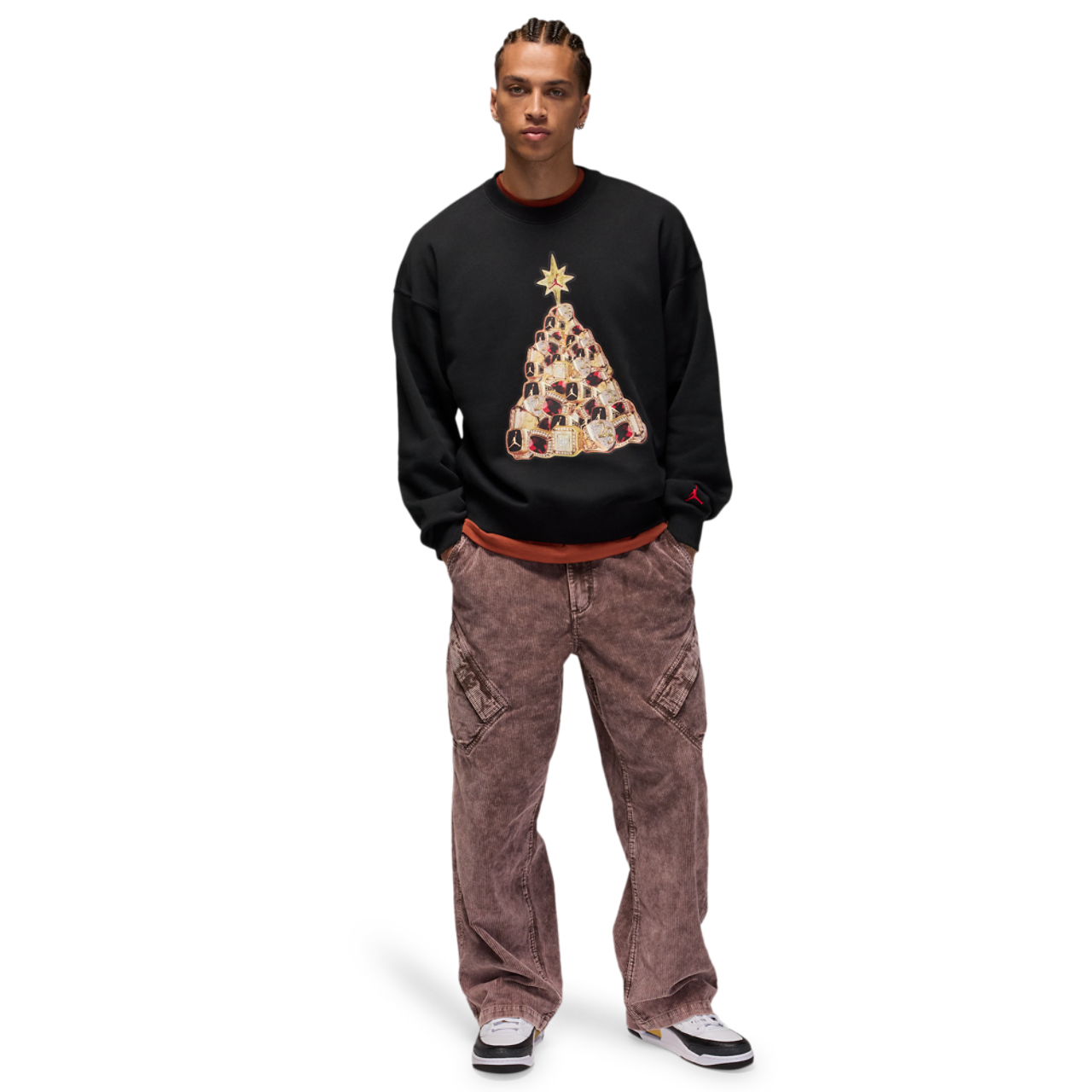 Jordan Brooklyn Holiday Fleece Crew Image 4 of 4. Tap to open photo gallery.