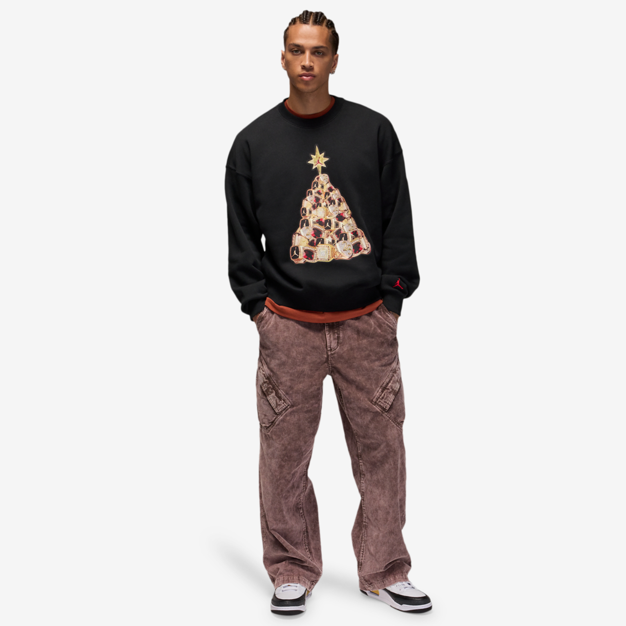 Jordan Brooklyn Holiday Fleece Crew Image 4 of 4. Tap to open photo gallery.