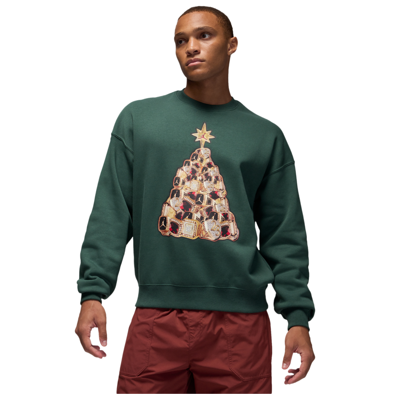Jordan Brooklyn Holiday Fleece Crew Image 1 of 4. Tap to open photo gallery.
