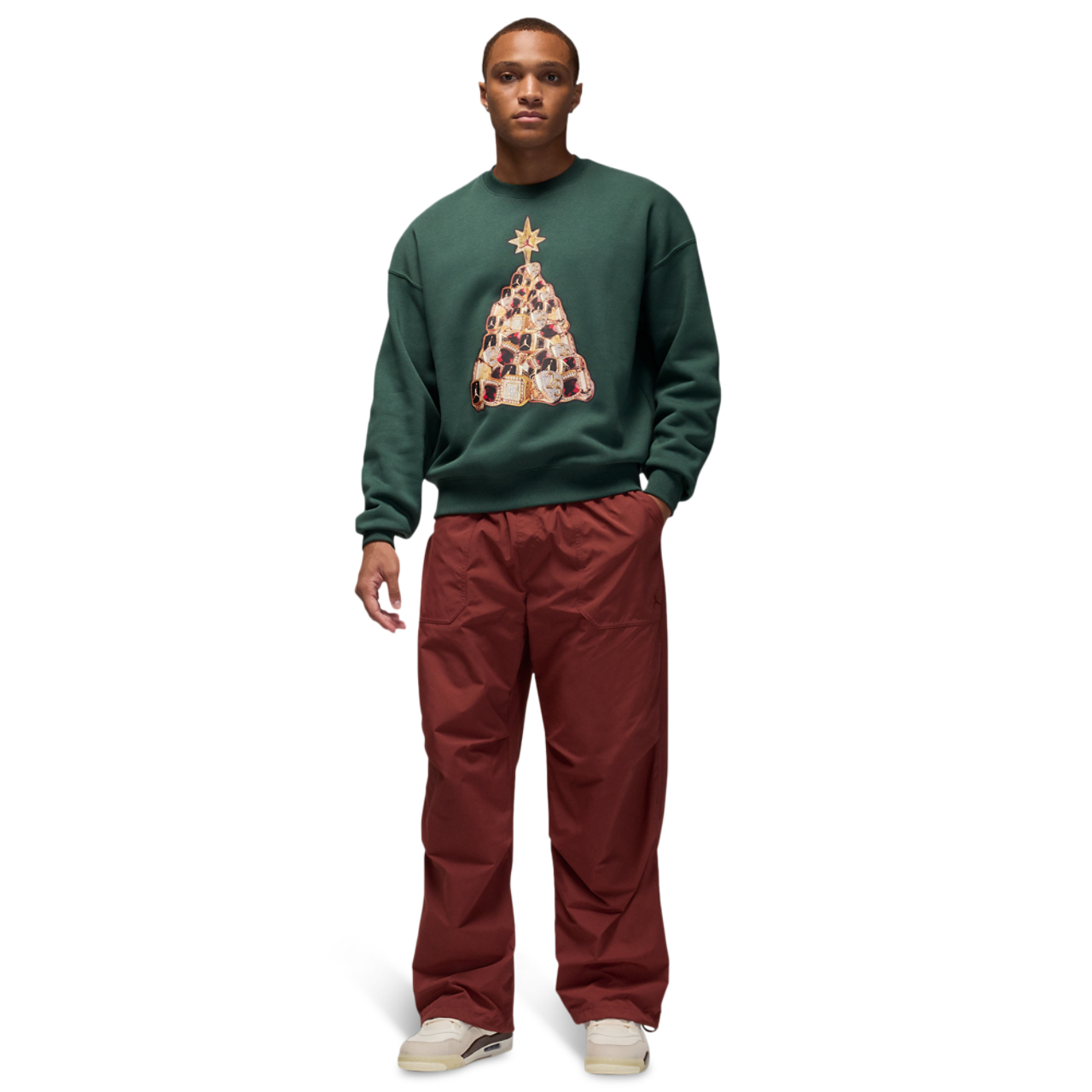 Jordan Brooklyn Holiday Fleece Crew Image 4 of 4. Tap to open photo gallery.