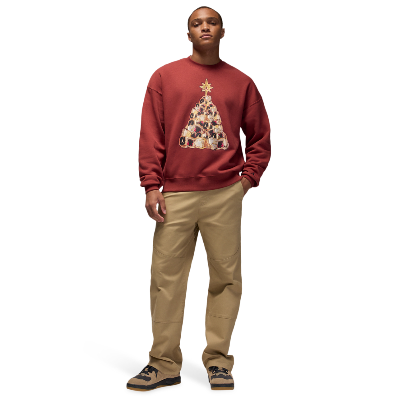 Jordan Brooklyn Holiday Fleece Crew Image 4 of 4. Tap to open photo gallery.