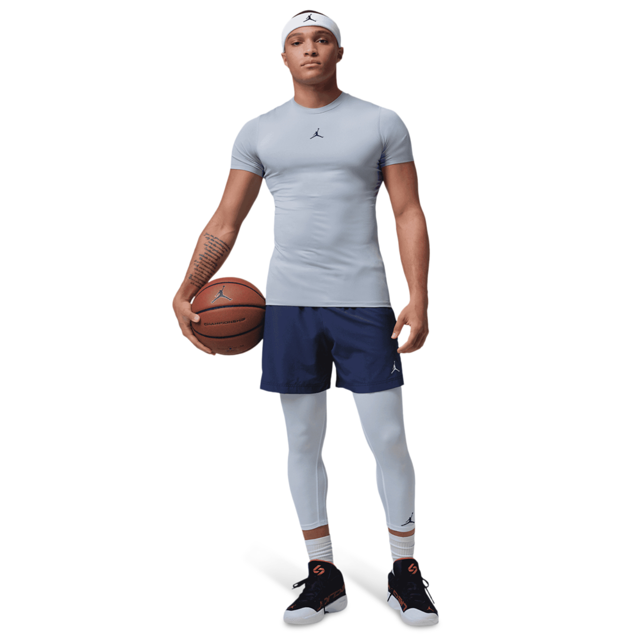 Jordan Dri-FIT Sport Short Sleeve Base Layer Top Image 4 of 4. Tap to open photo gallery.