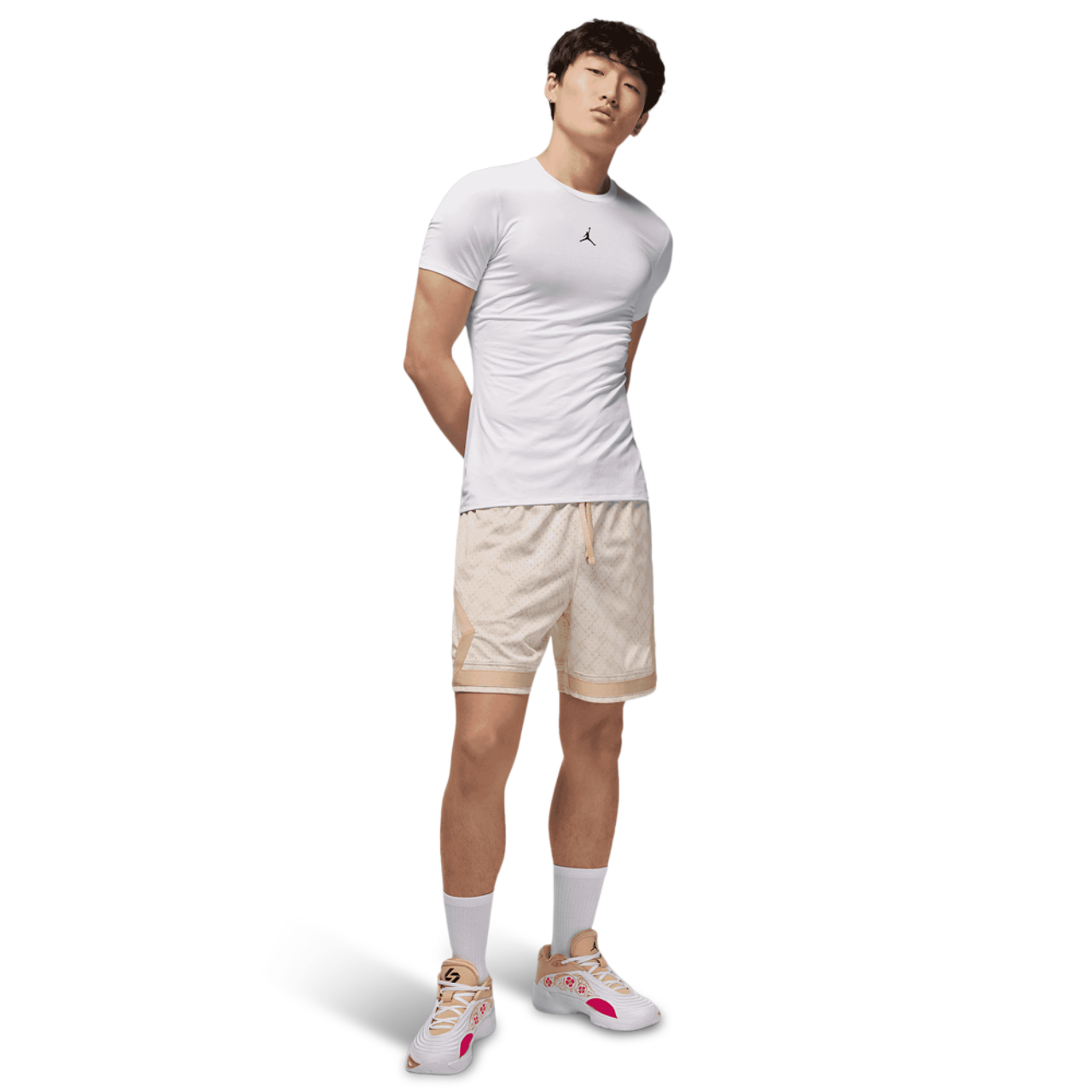 Jordan Dri-FIT Sport Short Sleeve Base Layer Top Image 4 of 4. Tap to open photo gallery.
